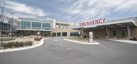 emergency entrance at Mercy Hospital