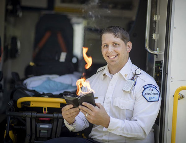 Ivan Mazurkiewicz brings magic to his job as a paramedic