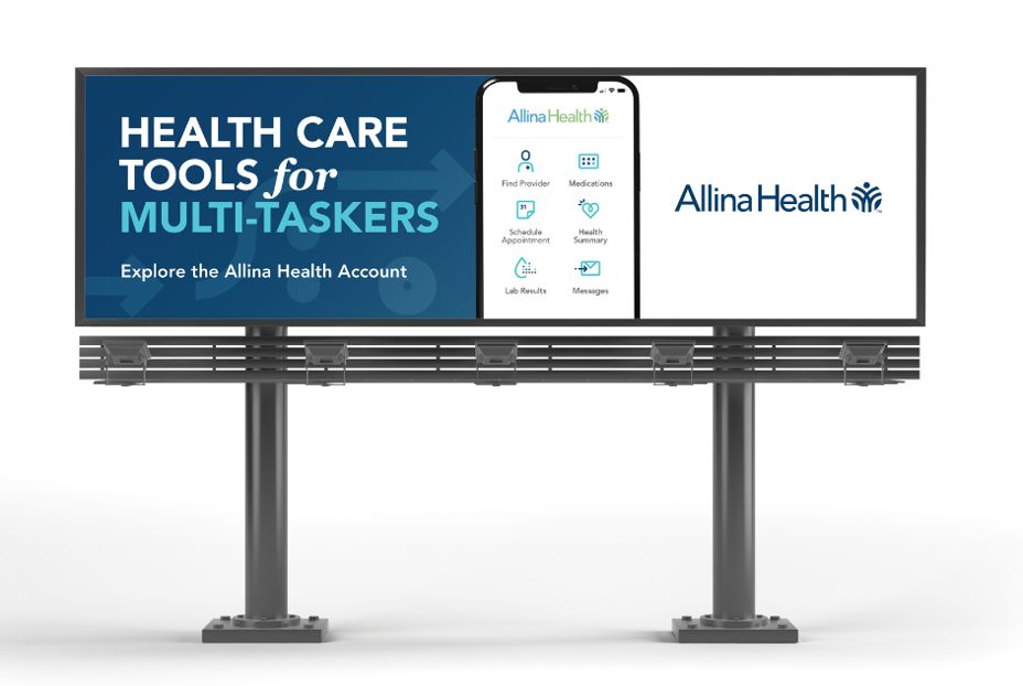 Digital Door Billboard for Allina Health ad campaign