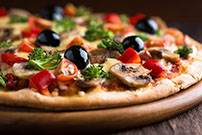 cauliflower crust vegetarian pizza recipe image 147719017