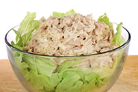 heart healthy tuna salad in a bowl