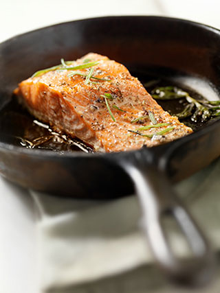 pan-seared salmon