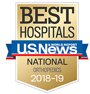 US News and World Report ortho badge 2018-19