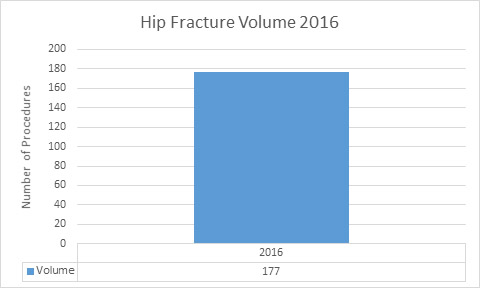 Hip fracture volumes graph