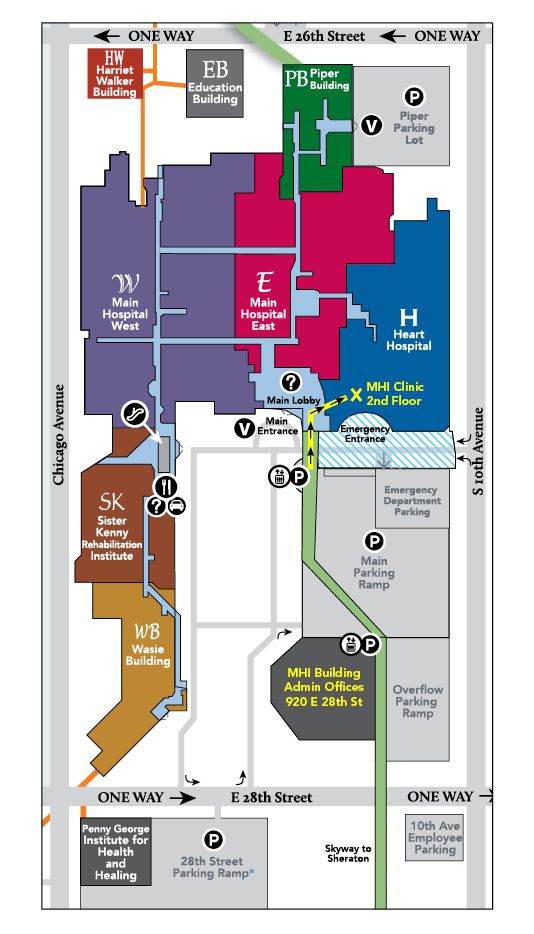Minneapolis Heart Institute map