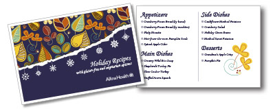 Holiday recipes cover