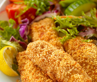 oven baked nutty fish sticks recipe