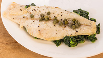 flounder with caper sauce