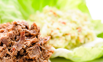 pulled pork and cole slaw