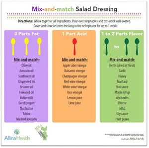 Mix-and-match Salad Dressing