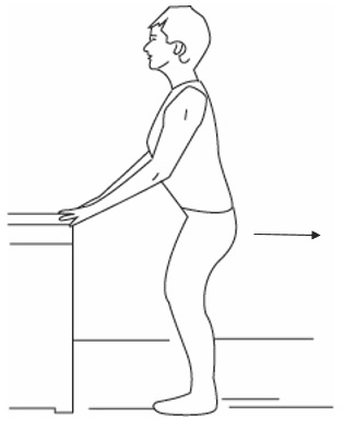 6. Bend your knees slightly.
