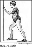 runner's stretch diagram