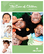 The cover of Guide for the Care of Children