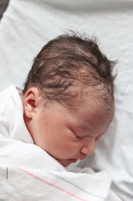 newborn baby head