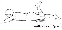 prone knee flexion