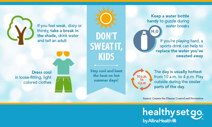 how to keep kids cool when it's hot out