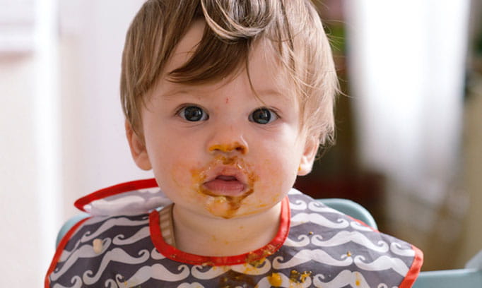 toddler with messy face, how to make mealtime fun with kids