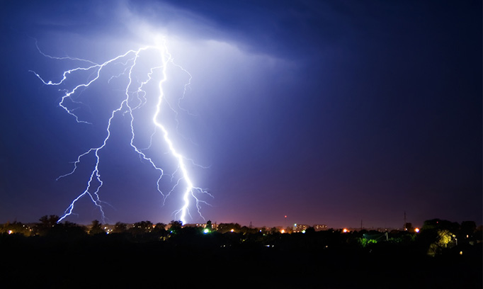 lightning striking ground and lightning dangers