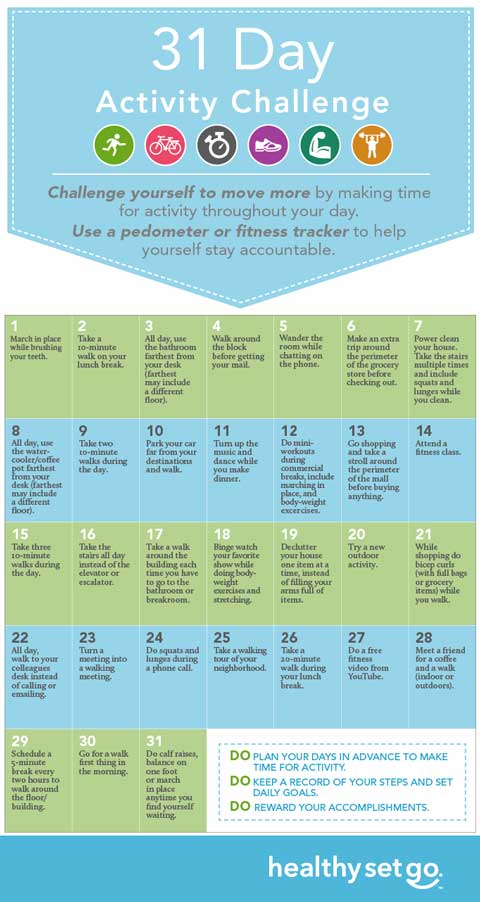 Get moving: 31-day activity challenge | Allina Health
