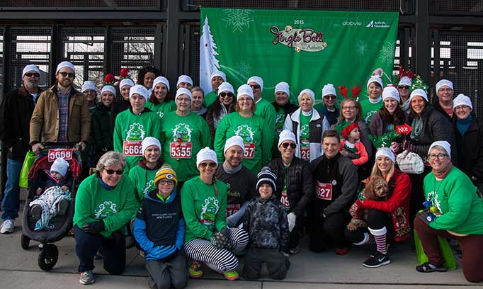 allina health's jingle bell run team