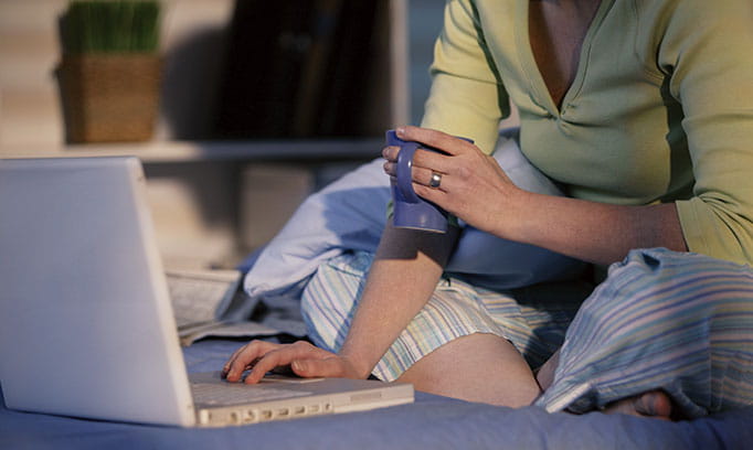 A woman considers whether to monitor her child's social media account