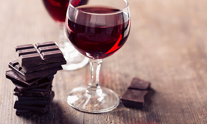 red wine and dark chocolate can be good for you