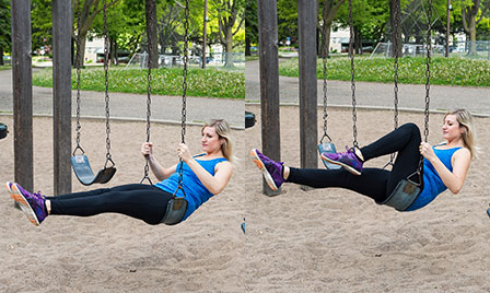 Playground Workout_Swing Knee Tuck