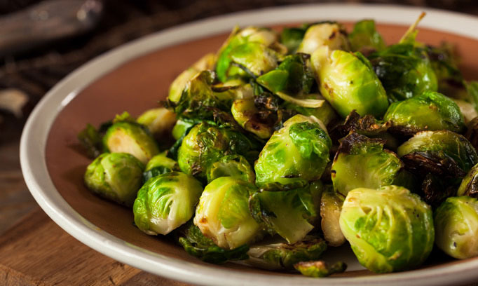 brussels sprouts recipe sauteed with brown sugar, apple cider