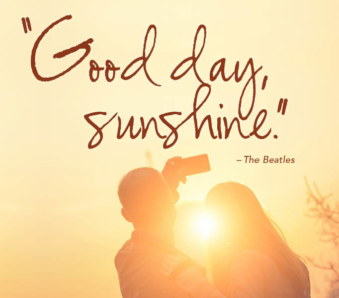 Good day sunshine photo quote, The Beatles