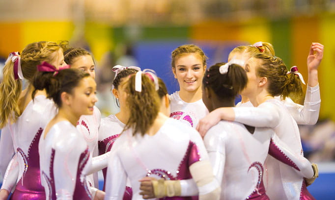 teen girl gymnasts learning life lessons through sports