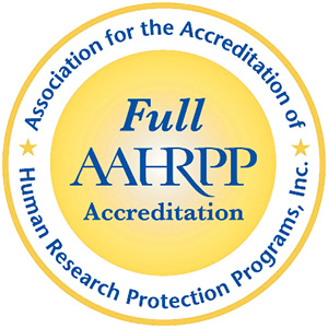 Full Accreditation Seal for the AAHRPP 