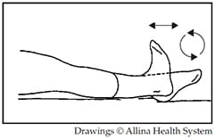 ankle pumps and circles