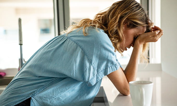 A woman who feels hangry