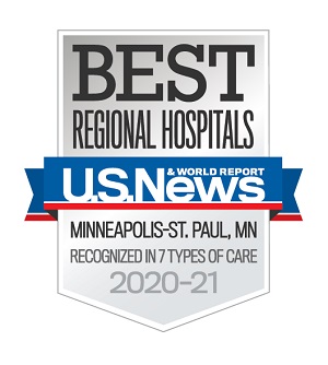 US News & World Report badge Regional MINNEAPOLISST PAUL7TOC united hospital web