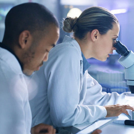 cancer research being done by a team of two at Allina Health