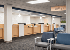 Coon Rapids Clinic new 3rd floor reception area