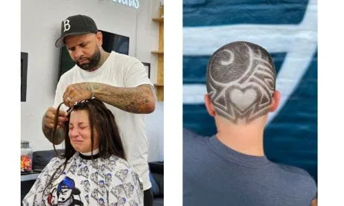 Gin Bello Hair cut breast cancer2
