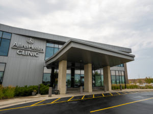 Exterior photo of Allina Health Hastings Clinic.