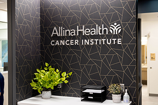 Allina Health Cancer Institute sign in Faribault