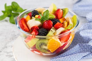 fruit as part of a hospital meal