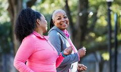 two women walking for weight loss