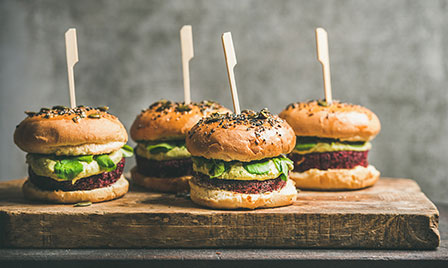 food trends include plant-based burgers