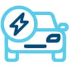 icon  EV car