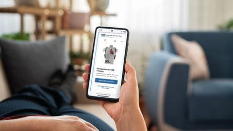 Hand holding phone representing digital care options at Allina Health