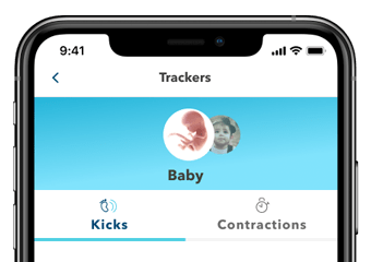 tracking your contractions in our pregnancy app on your phone