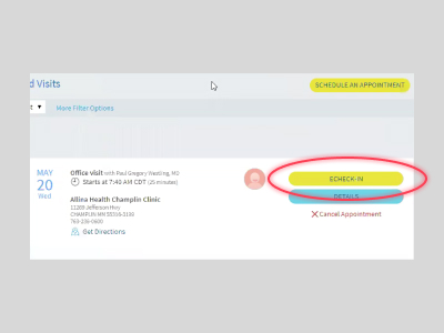 How to join a virtual visit on desktop