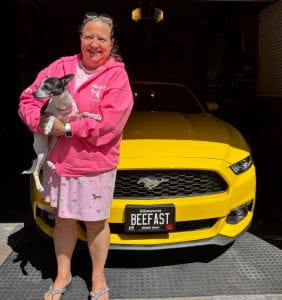 Mindy BE FAST AND pup1