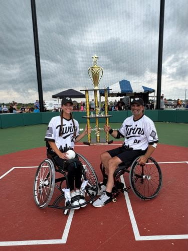 Jeff and Emilee Gustafson trophy
